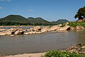 Luang Prabang, Laos - Walking along the riverfront of the Mekong 